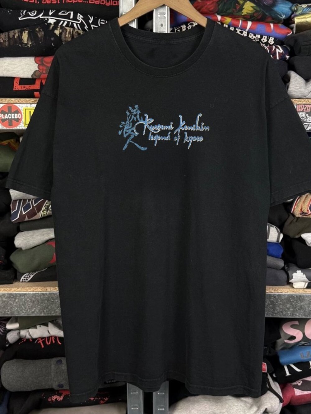 2002 Rurouni Kenshin Washed Black Tee